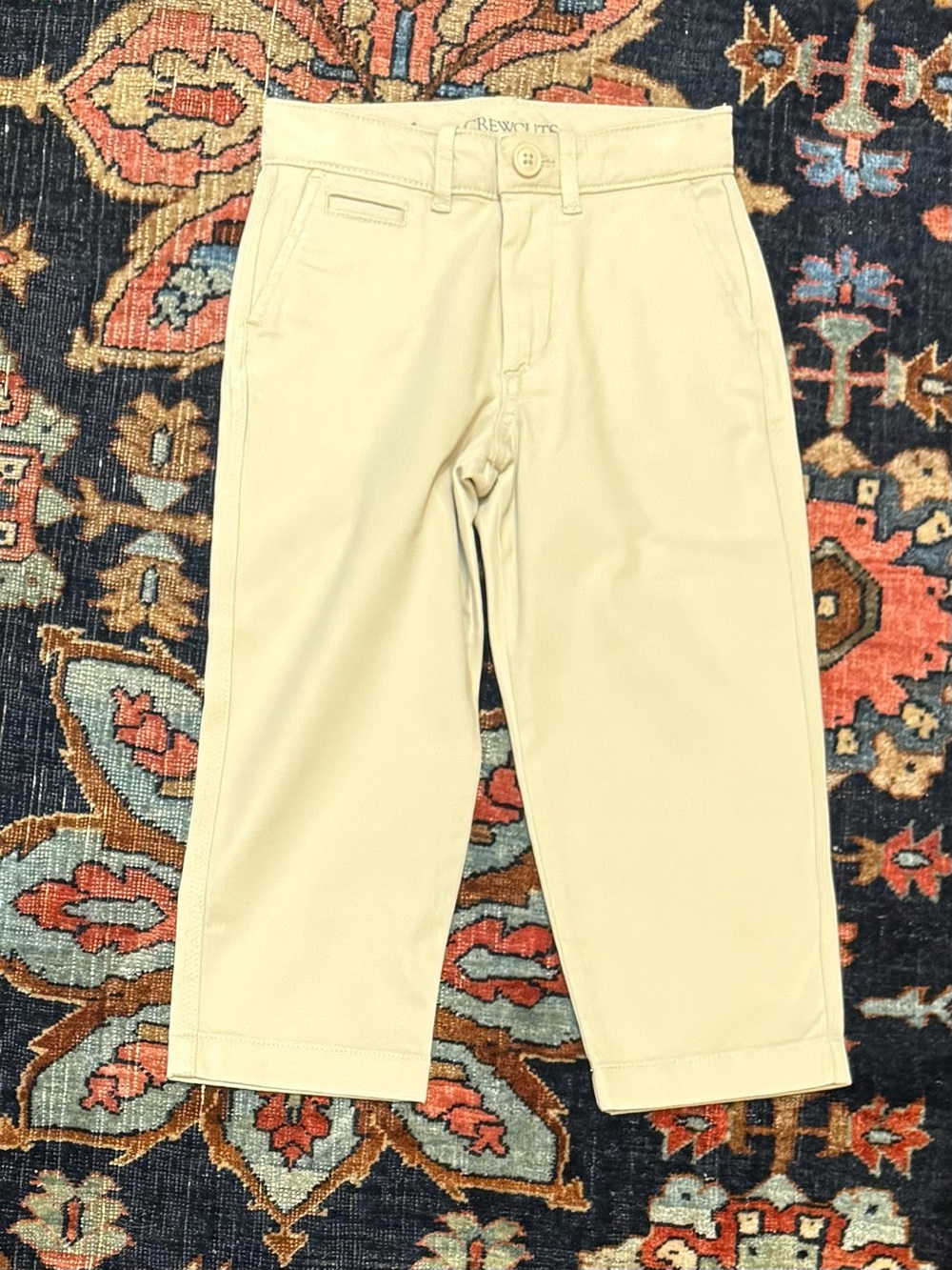 Crewcuts Cream Chino Pants Relaxed Fit